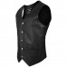 ARD Champs™ Men's Motorcycle Vest Genuine Cowhide Leather Black Style 950
